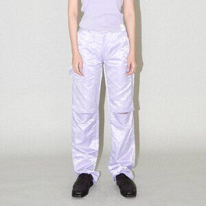 KkCo Slit Satin Lavender Carpenter Pant